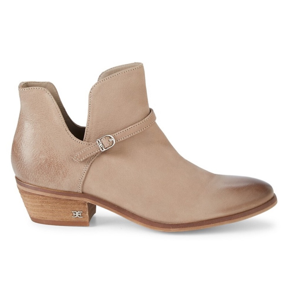 Sam Edelman Palmer Leather Light Brown Ankle Boots 8.5